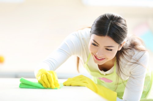 Local cleaners preparing a property for handover in Haringey