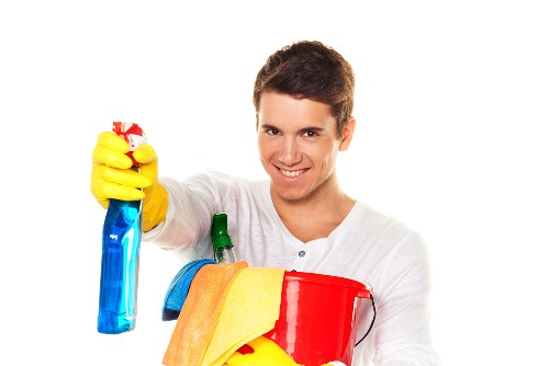 Preparation and inspection before stain removal in a Haringey property