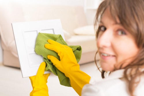 Routine kitchen and surface cleaning in a Haringey property